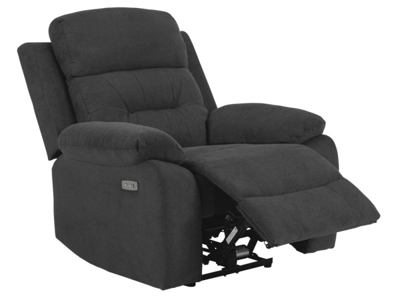 Fotel rozkładany Vansbro szary ciemny - ACTONA